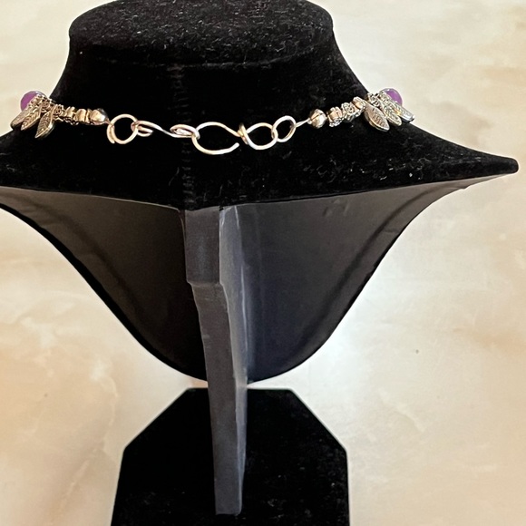 Artisan Created Jade and Sterling Silver Necklace and Earrings Set - Picture 3 of 5